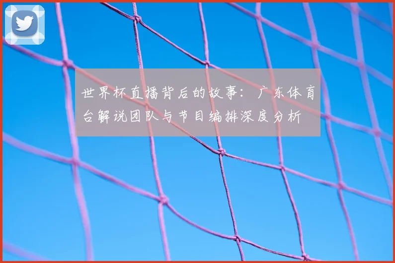 世界杯直播背后的故事:广东体育台解说团队与节目编排深度分析